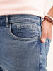 Solid Skinny Fit Denim Jeans | Blue
