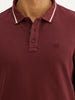 Classic Slim Fit Tipping Collar Polo T-Shirt | Wine