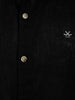 Linen Blend Slim Fit Shirt | Black