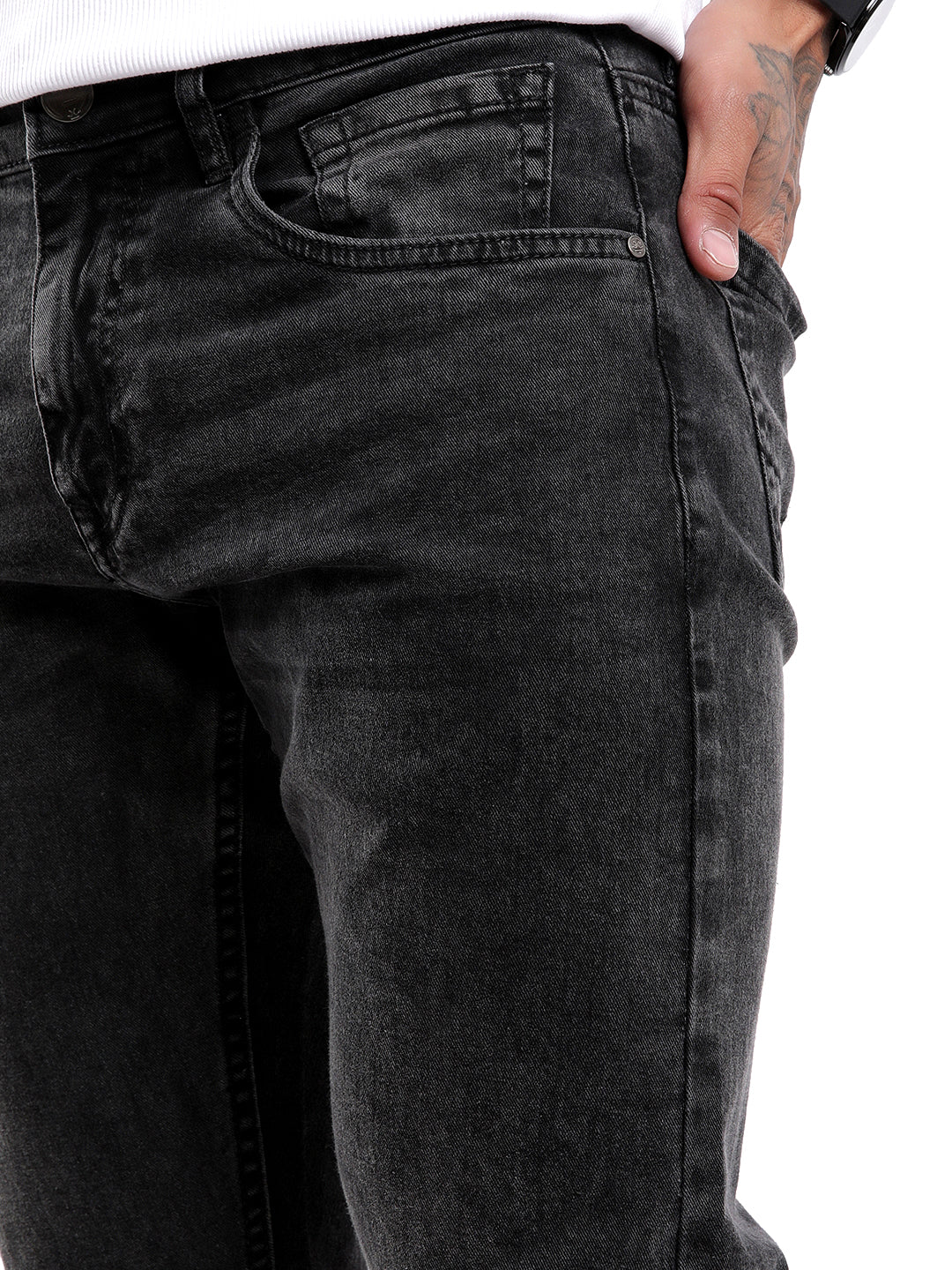 Classic Black Slim Fit Denim Jeans