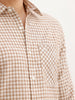 Regular Fit Full Sleeve Checkered Shirt | Brown | WWSH0723MAZ