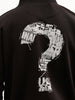 Comfort Fit Placement Printed Hooded Sweatshirt | Black