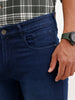 Straight Fit Light Faded Denim Jeans | Dark Blue