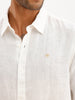 Solid Slim Fit Full Sleeve Shirt | White