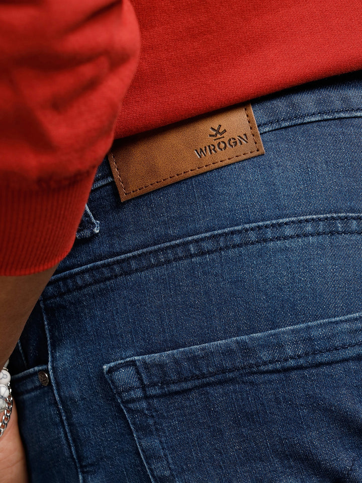 Heavy Fade Skinny Crop Jeans | Blue