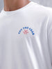 Men’s Casual Oversized Fit Graphic T-Shirt | White