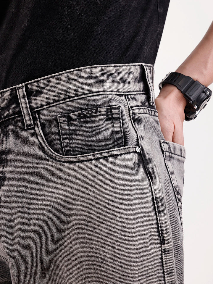 Classic Loose Fit Denim Jeans   |  Grey