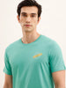 Slim Fit Placement Printed T-Shirt | Green