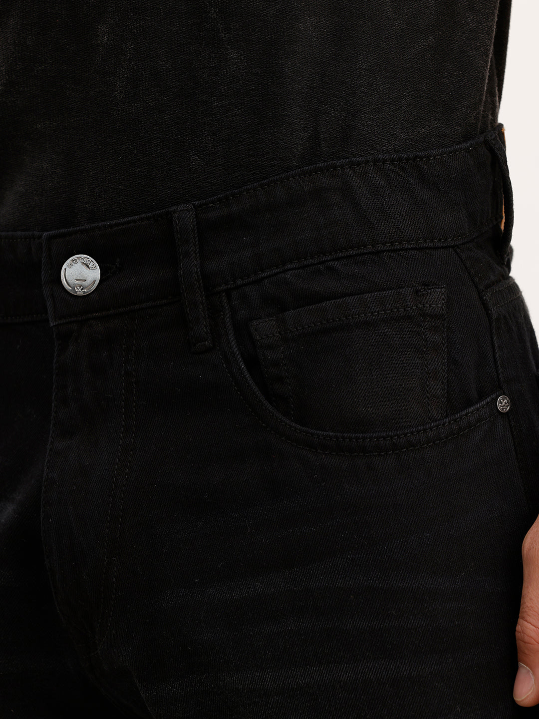 Anti Fit Faded Denim Jeans  | Black