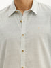 Classic Slim Fit Striped Shirt | Light Green