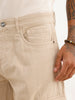 Solid Loose Fit Cargo Trouser | Beige