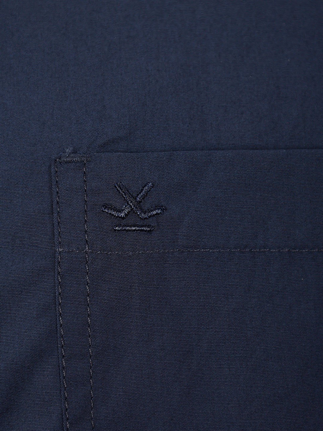 Solid Slim Fit Full Sleeve Shirt | Navy Blue