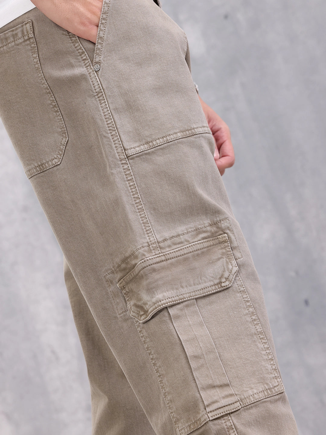 Relaxed Fit Cargo | Grey
