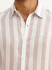 Classic Slim Fit Striped Shirt | Pink