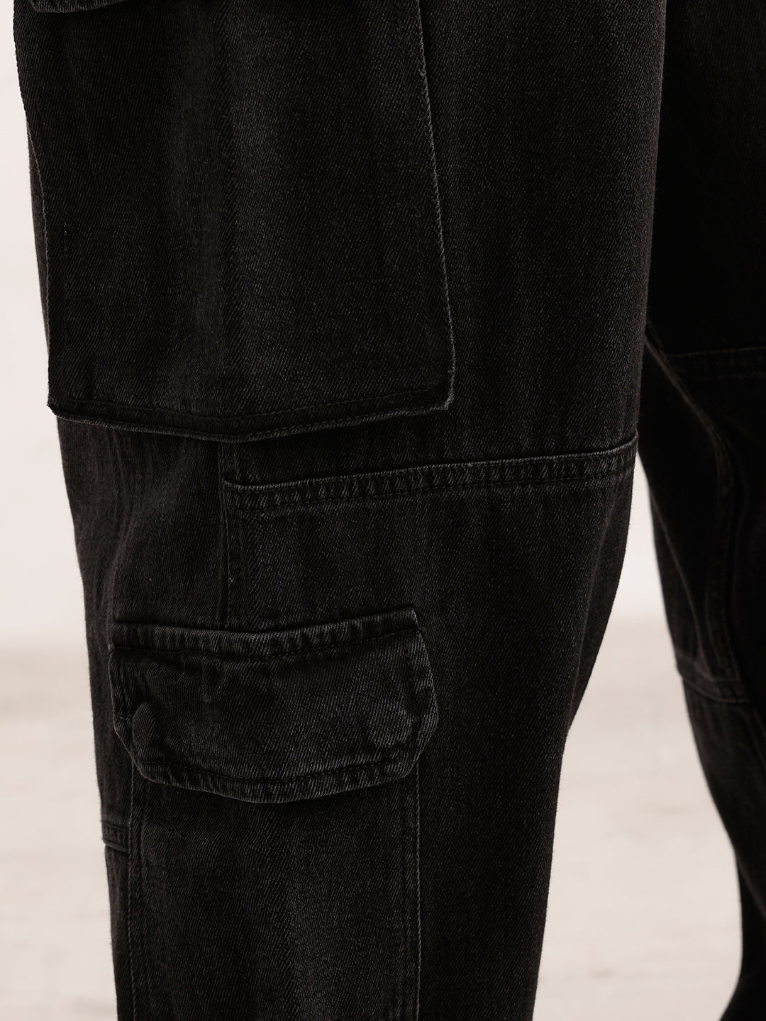 Faded Loose Fit Denim Cargo | Grey | WJN100CR7674W