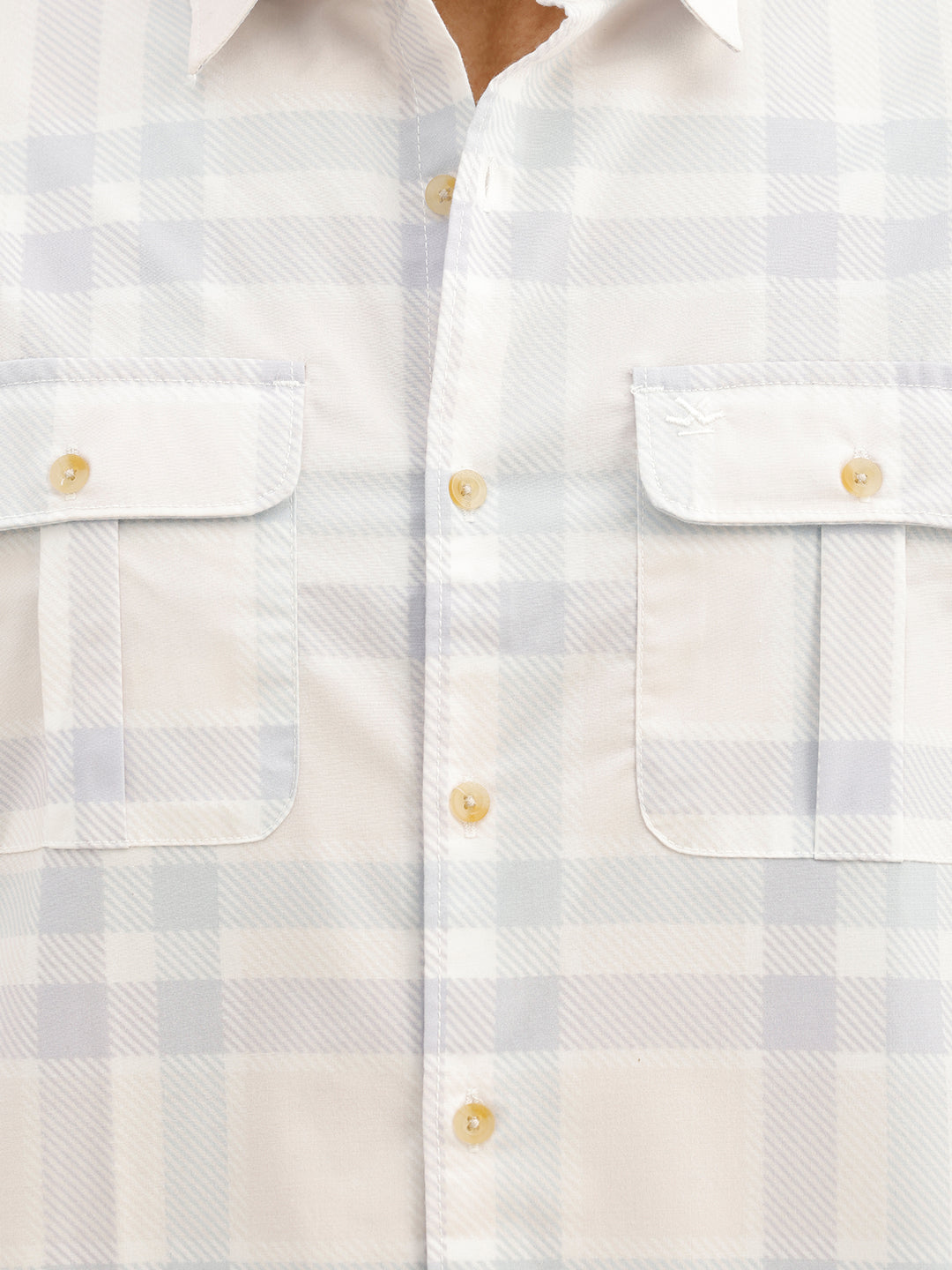 Classic Regular Fit Checkered Shirt | Blue