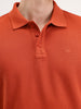Solid Slim Fit Polo T-Shirt | Rust