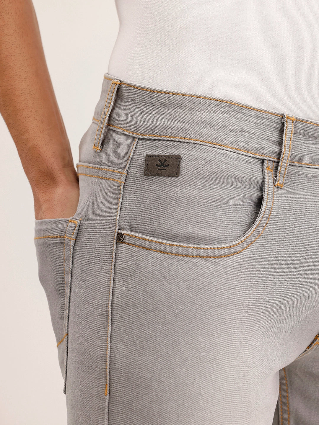 Slim Fit Denim Jeans | Grey