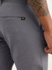 Solid Slim Fit Cotton Blend Trouser | Grey
