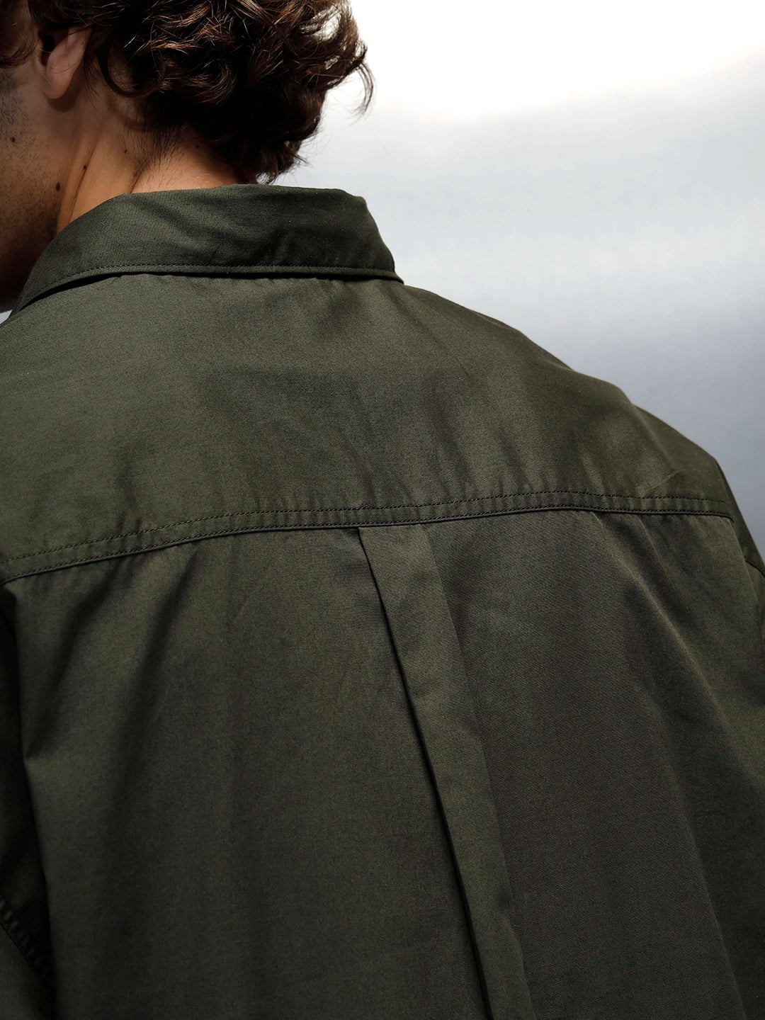 Men's casual oversized fit shirt | Olive