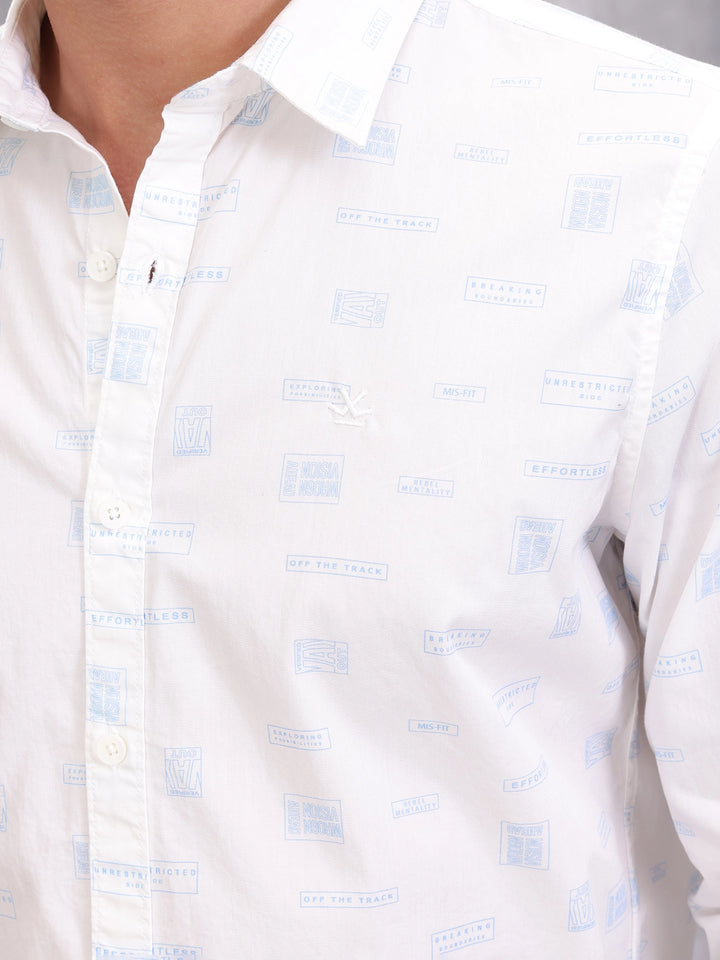 Graphic Aop Shirt | White
