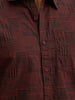 Slim Fit AOP Full Sleeve Shirt | Black