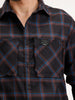 Regular Fit Checkered Shirt | Black