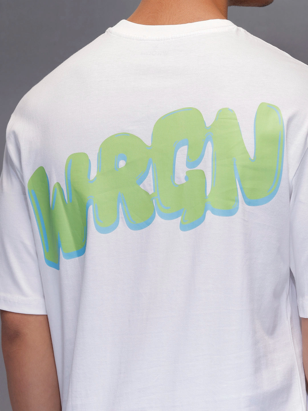 Classic Back Printed T-Shirt   |  White