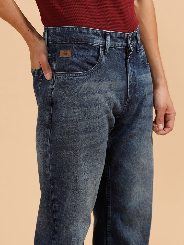 Heavy Fade Anti Fit Jeans | Blue