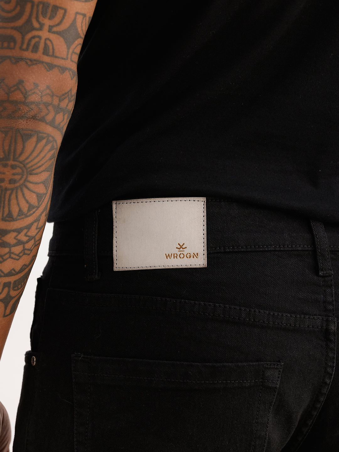 Solid Slim Fit Denim Jeans | Black