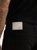 Solid Slim Fit Denim Jeans | Black