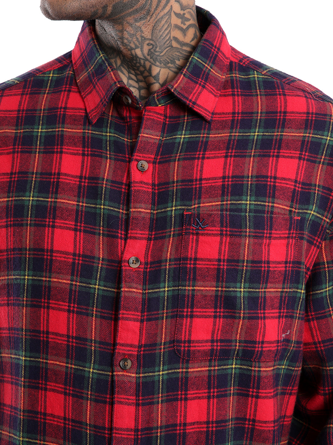 Classic Red Full Sleeve Basic Shirt