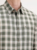 Regular Fit Checkered Shirt | Light Green
