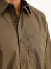 Solid Regular Fit Full Sleeve Shirt | Olive
