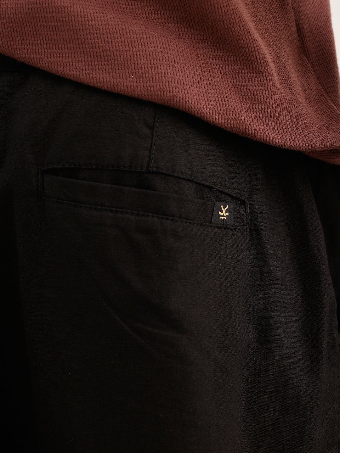 Classic Solid Loose Fit Trouser | Black