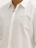 Solid Regular Fit 100% Cotton Shirt | White