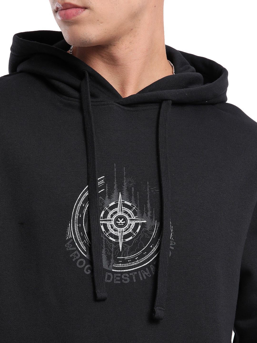 Wrogn Destination Black Hoodie