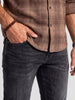 Classic Faded Denim Jeans | Dark Grey