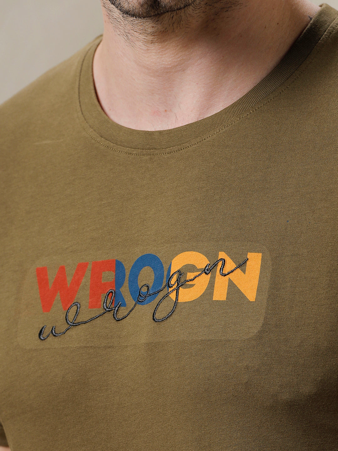 Typographic Printed Wrogn T-Shirt