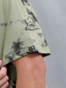 Bizarre Elements Inspired Oversized Aop T-Shirt | Green