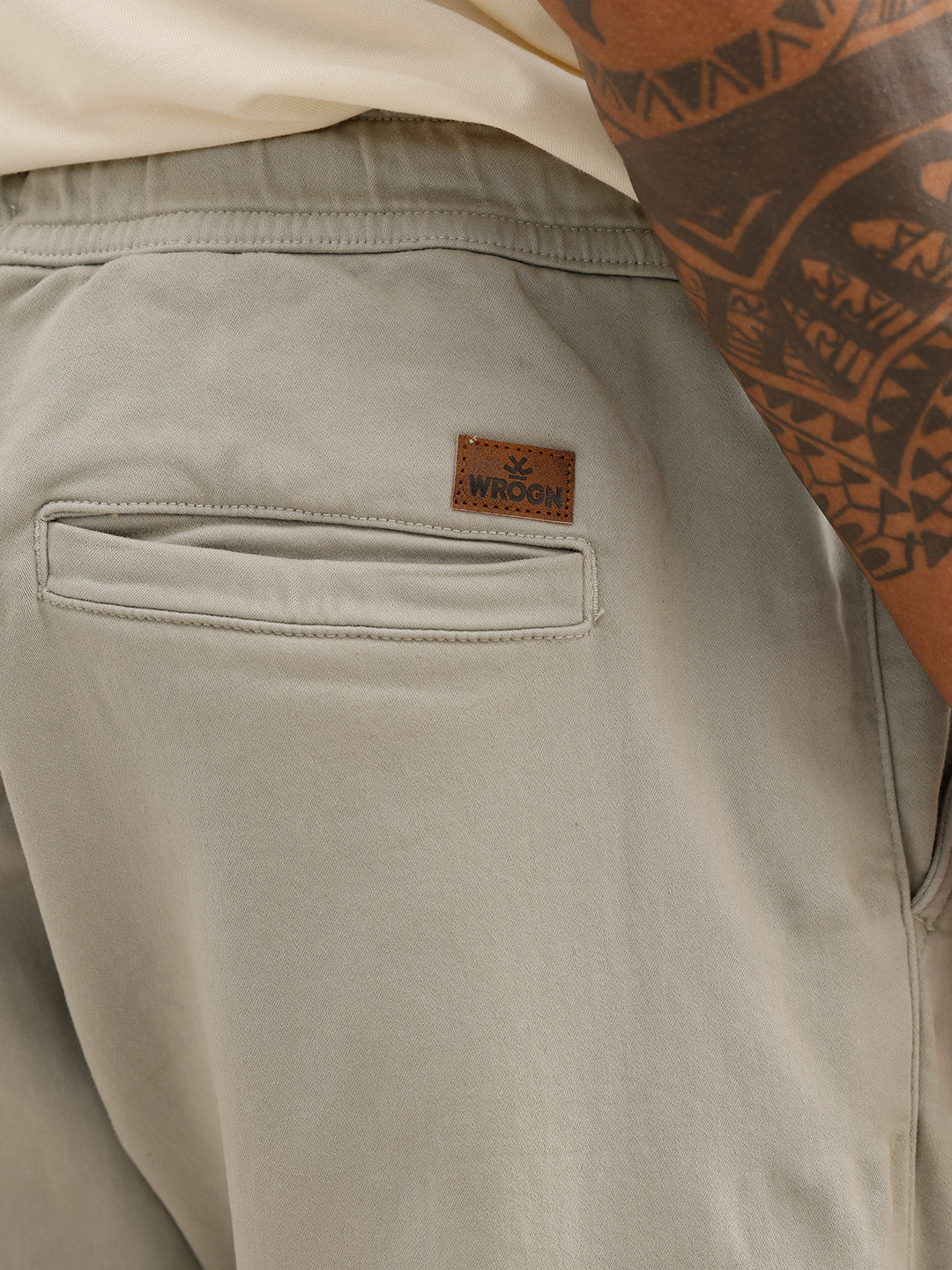 Straight Fit Cargo Joggers | Light Green