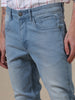 Light Blue Tapered Fit Jeans