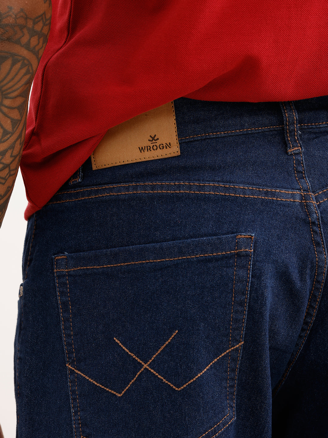 Solid Relaxed Fit Denim Jeans | Blue