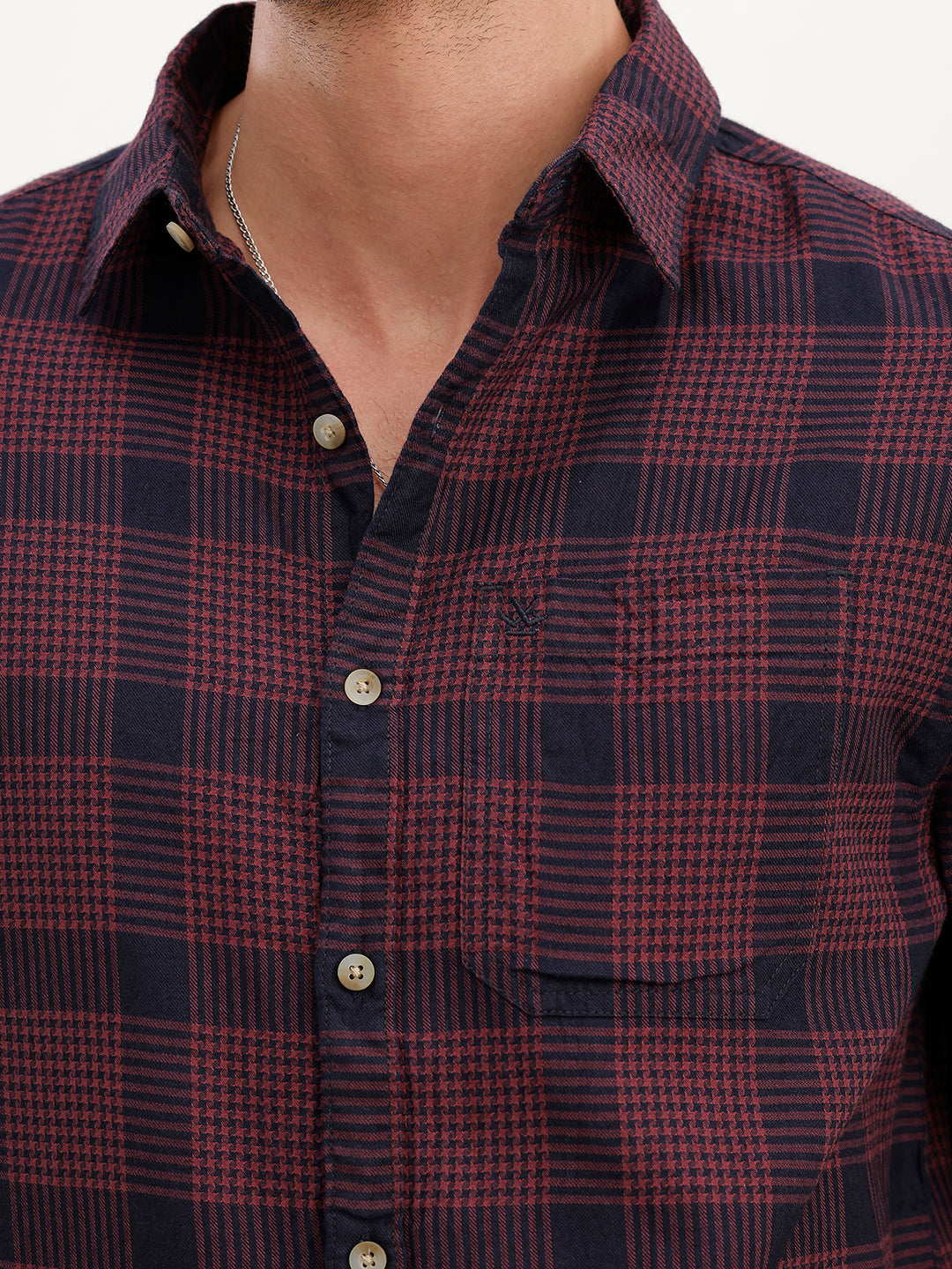 Comfort Fit Checkered Shirt | Red