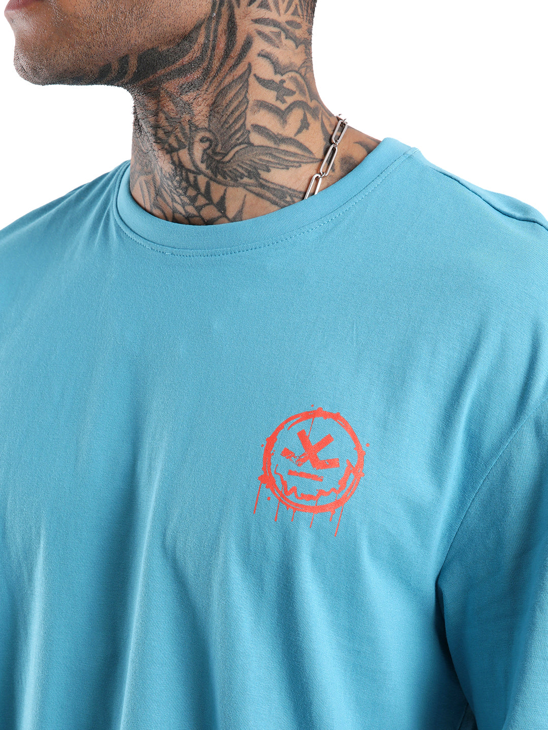 Teal Shell Printed T-Shirt