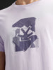 Men's casual slim fit graphic printed t-shirt | Purple