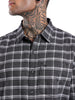 Charcoal Checked Slim Fit Shirt