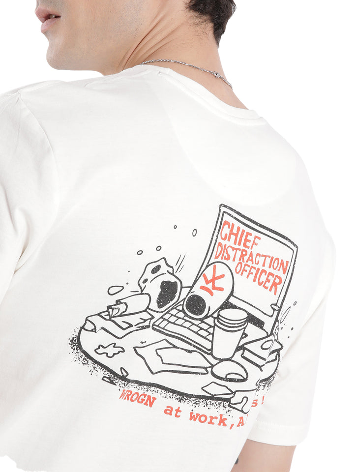 Chief Distraction Officer Printed T-Shirt