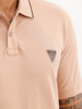 Slim Fit Tipping Collar Polo T-Shirt | Light Brown