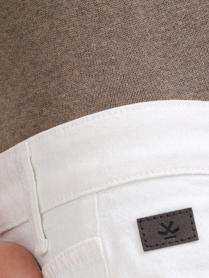 Slim Fit Cotton Stretch Jeans I White